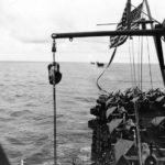 View from USS Sangamon (CVE-26) and other CVE’s en route to Leyte 1944