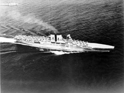 USS Saratoga CV-3 underway, inter-war period 9