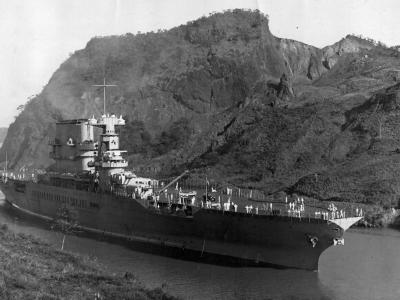 USS Saratoga Panama Canal, inter-war period