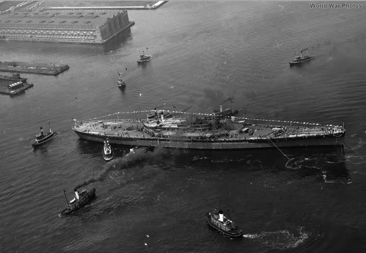 Launching of the battleship USS South Dakota June 7, 1941