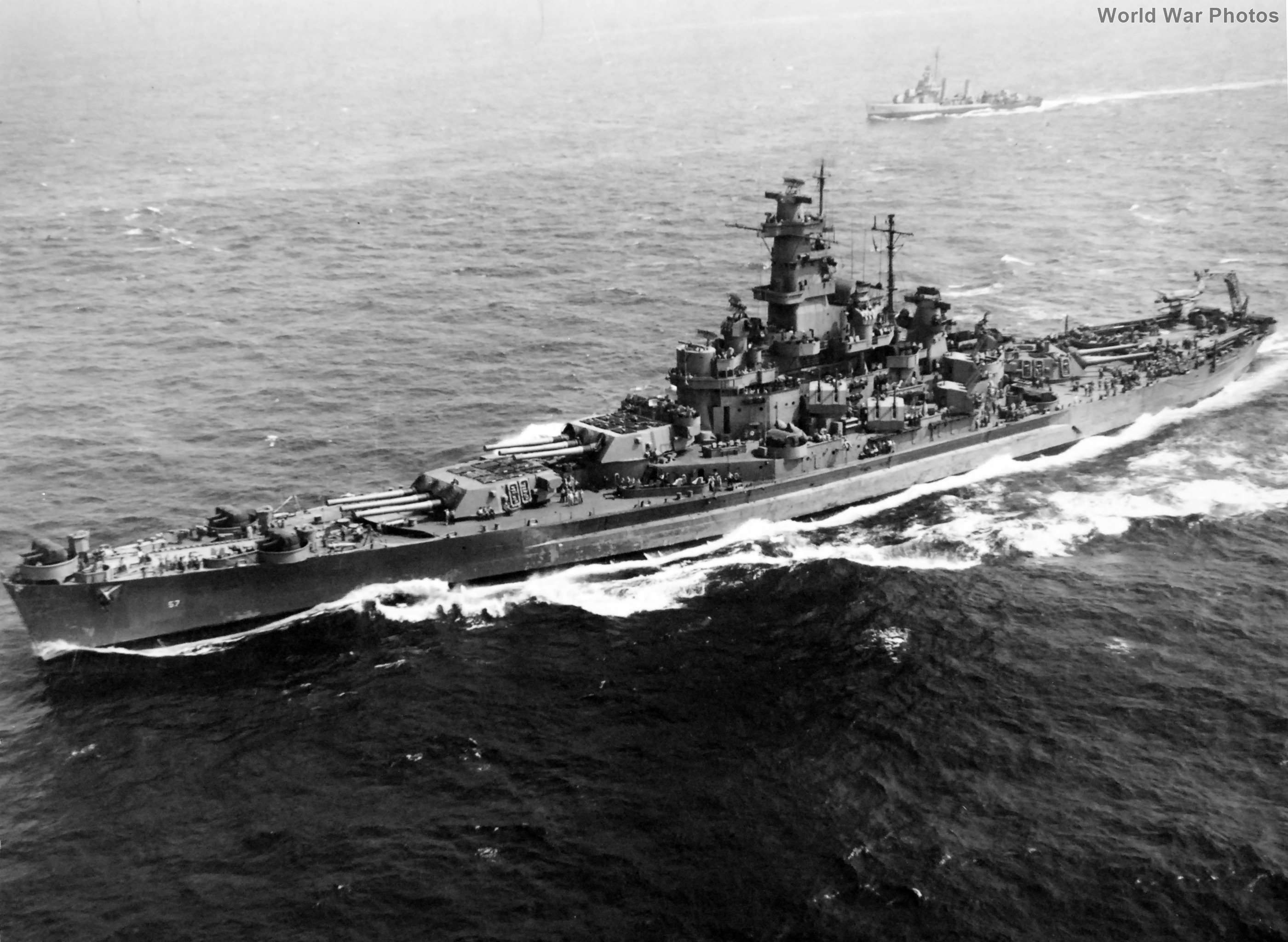 Battleship USS South Dakota August 9, 1943