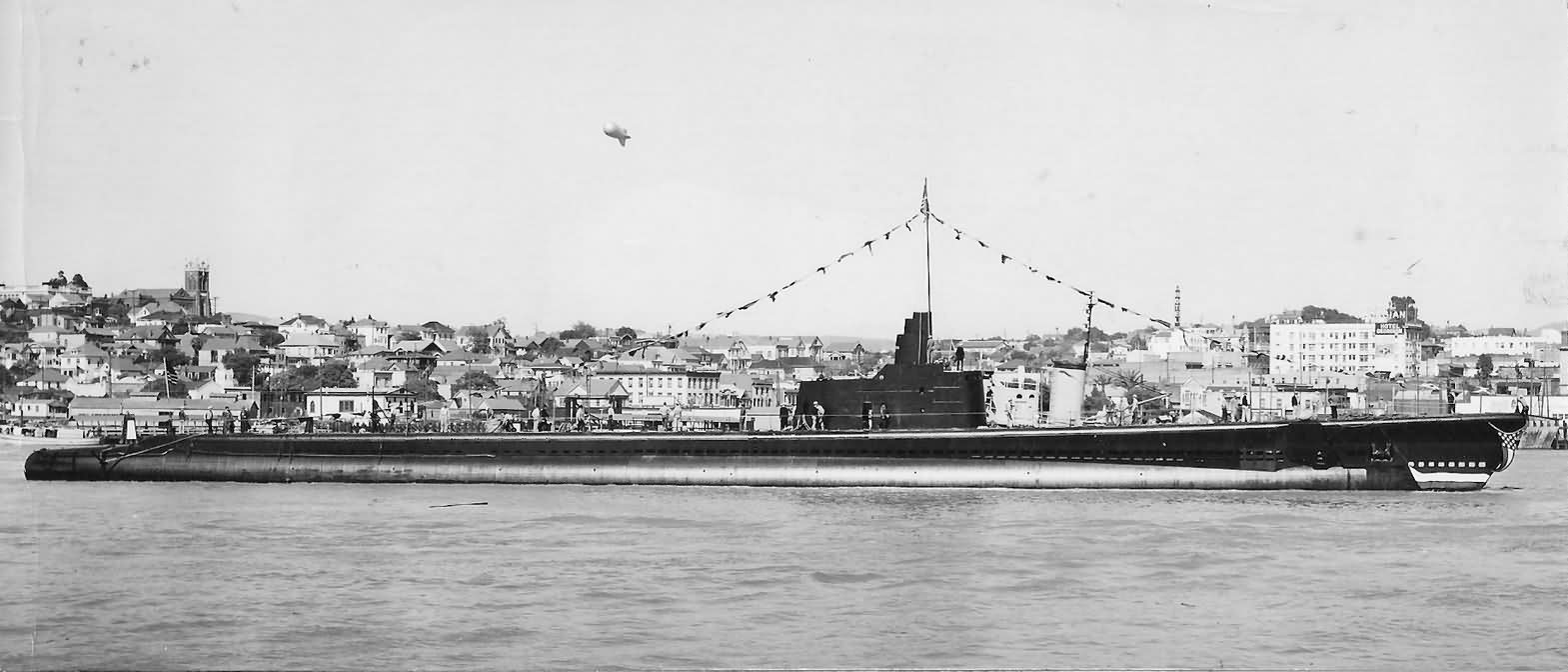Submarine USS Sunfish (SS-281) after Launching at Mare Island