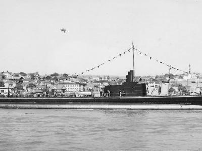 Submarine USS Sunfish (SS-281) after Launching at Mare Island