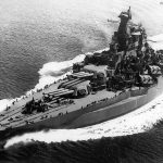 Battleship USS Tennessee underway