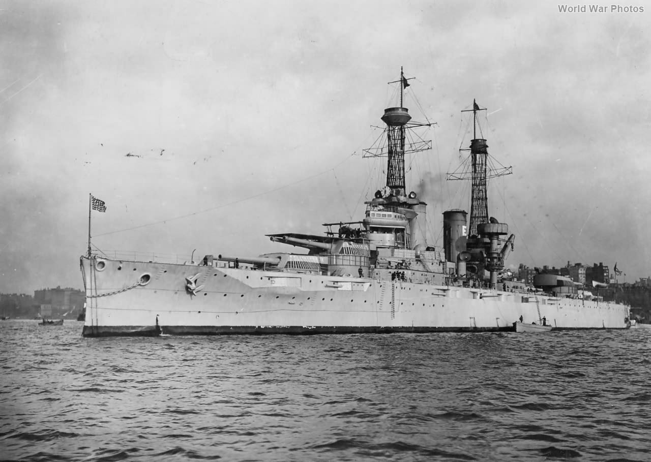USS Texas off New York 1919