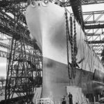 Launch of Battleship USS Washington (BB-56) 1 June 1940