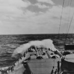 USS Washington BB-56 bow