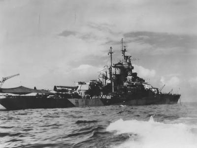 Battleship USS West Virginia BB-48 stern view