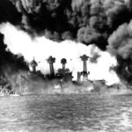 Battleships USS West Virginia and Tennessee – Pearl Harbor on 7 December 1941