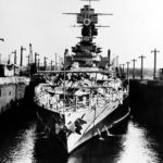 USS West Virginia – Panama Canal 7 March 1927