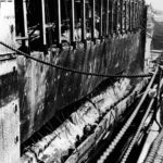 USS West Virginia in drydock No 1 at Pearl Harbor Navy Yard 11 June 1942
