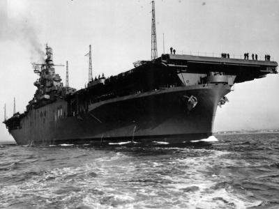 The aircraft carrier USS Yorktown CV-10, April 1943