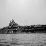 USS Yorktown CV-10 anchored