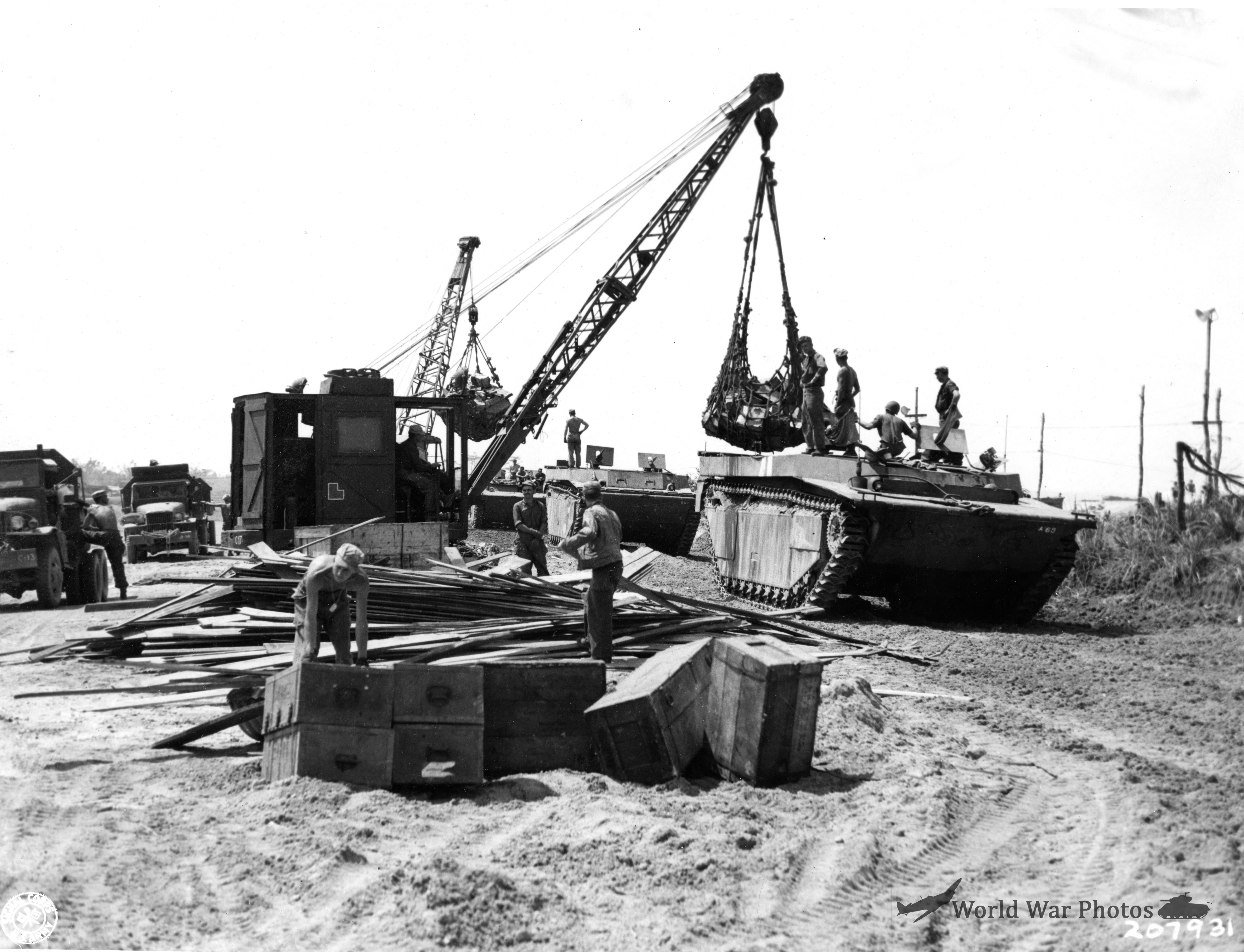 7th ID LVT-4 on Okinawa