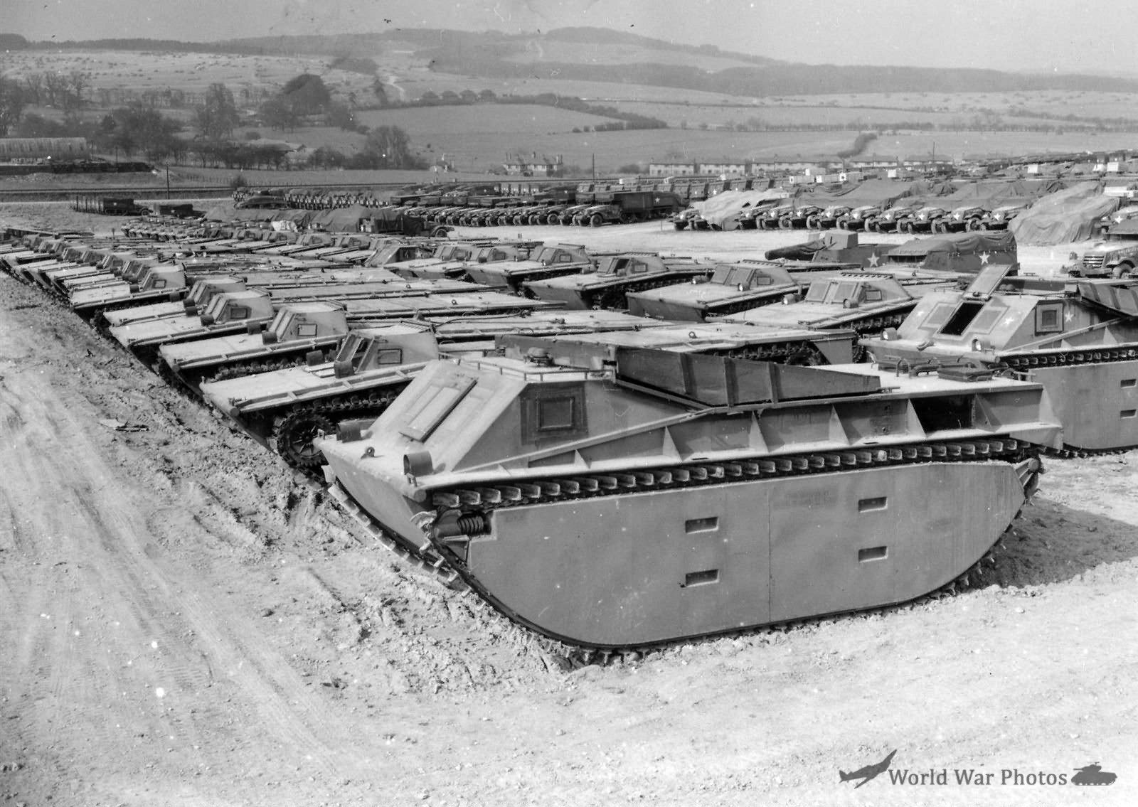 LVT-1 Storage Park Tidworth England Prior to D-Day