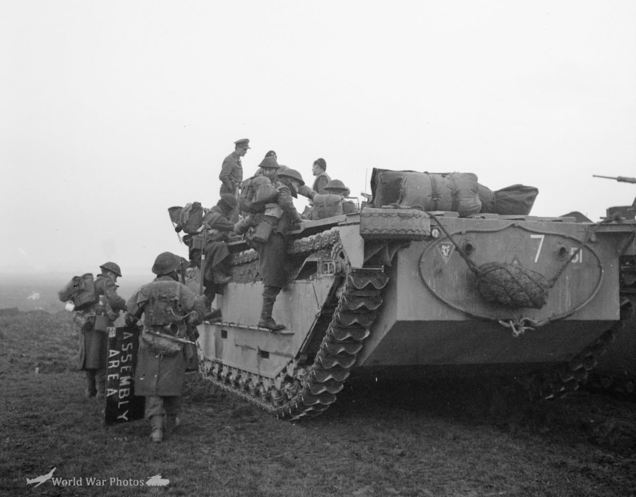 LVT-2 5th Royal Tank Regiment during the Rhine crossing 1945