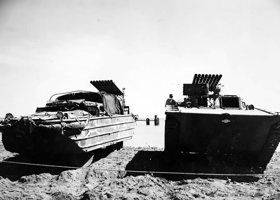 LVT DUKW rockets Guadalcanal