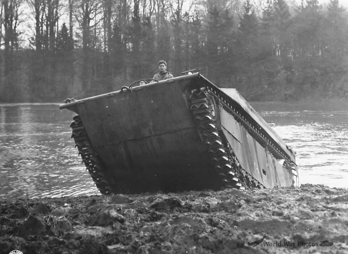 US Army Engineers Testing Alligator LVT in Germany