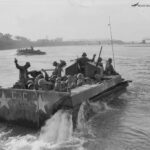 88th Infantry Division LVT Buffalo and Troops Cross Po River Ostiglia Italy apr45