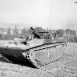 British variant of LVT Buffalo fantail at perugia Italy 1945
