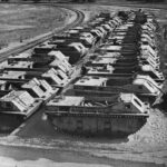Damaged LVT-1 Amtraks Mt Rainier Ordnance Depot Fort Lewis 1944