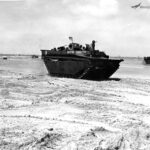 LVT-4 land on the beach Okinawa