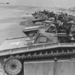 LVTs at beach maning machine guns