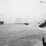 Tractors going ashore Peleliu 15 September 1944