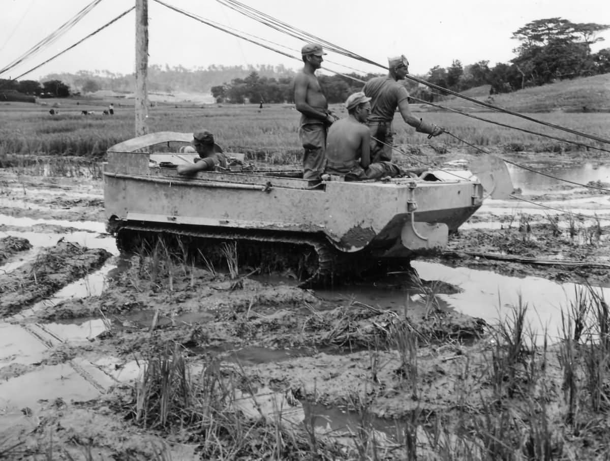 Studebaker M29C Weasel on Okinawa 1945