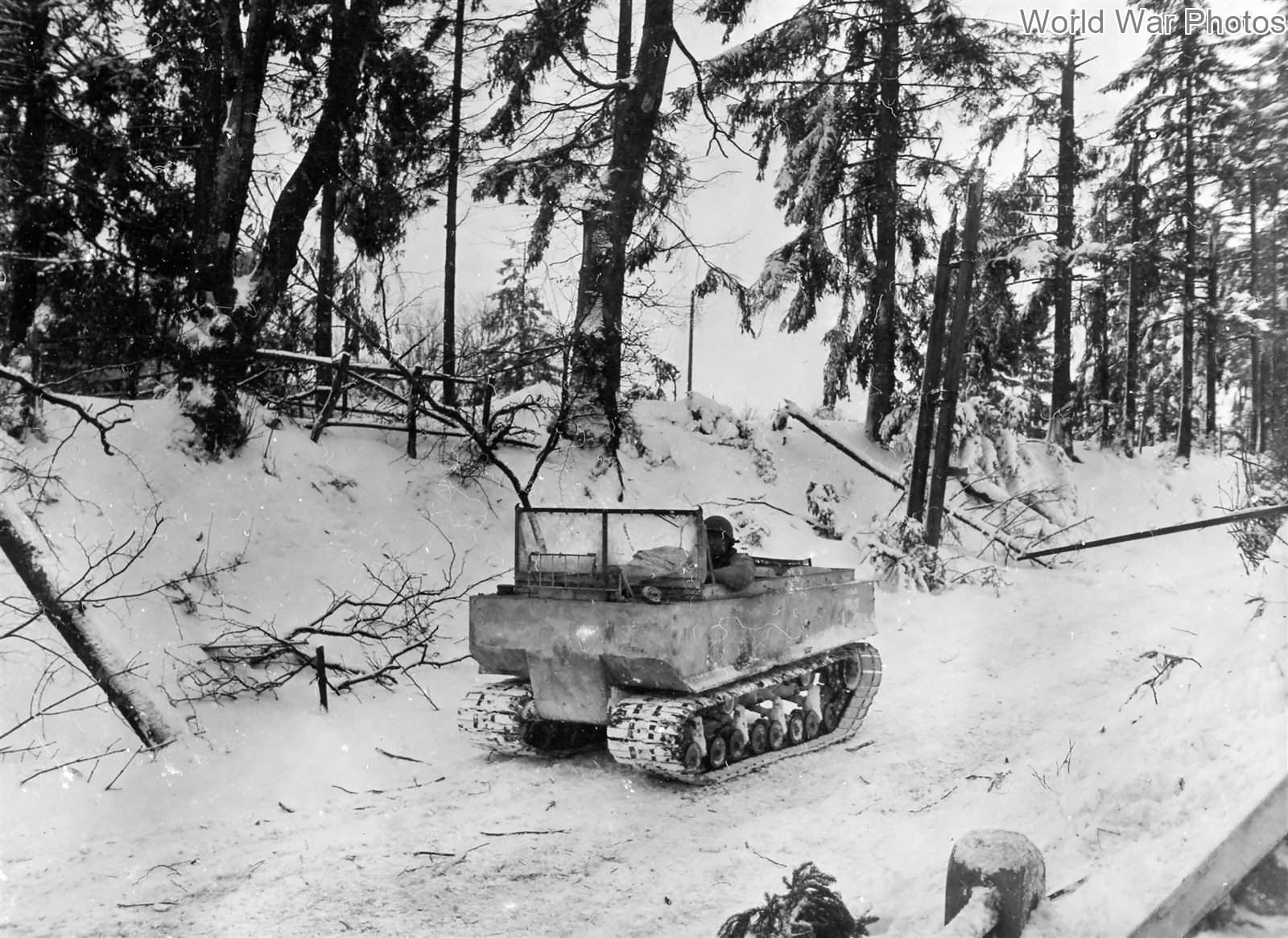 M29 in snow Near Schopen, Belgium 21 January 1945