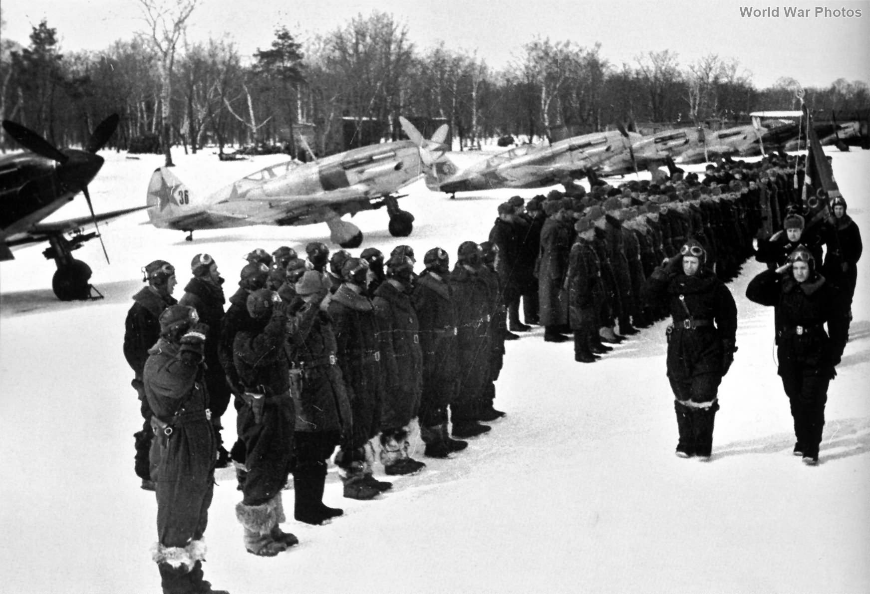 MiG-3 fighters of 120 IAP Winter 1942