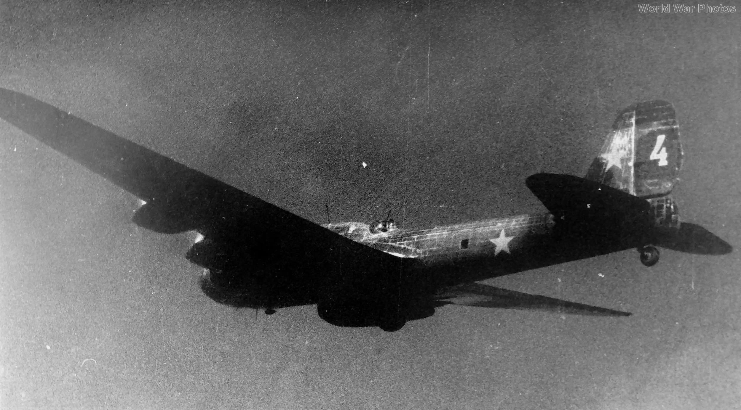 Pe-8 of the 746 APDD in flight