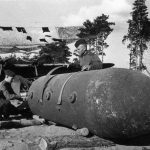 Soviet 5 ton bomb FAB-5000, Kratovo airfield 1943