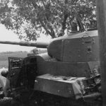 BA-10 on side of road