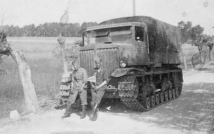 Heavy Artillery Tractor Voroshilovets World War Photos