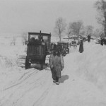 Russian Stalinetz S-65 tractor winter