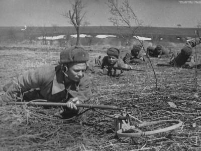 Soviet sappers at work