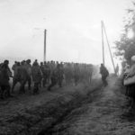 A column of Soviet prisoners of war Wjasma Pocket Russia 1941 4