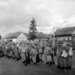 A column of Soviet prisoners of war Wjasma Pocket Russia 1941 6