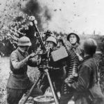 Russian anti aircraft crew manning DShK