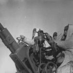 Soviet soldier manning AA gun 2