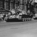 Tank destroyers SU-100, Prague May 1945