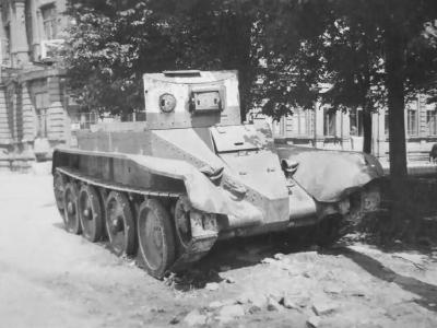 BT-2 light tank abandoned by the Red Army in the summer of 1941