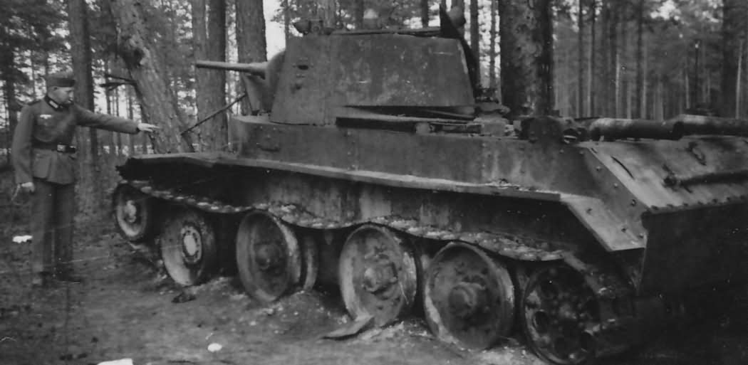 BT-7 burned out tank
