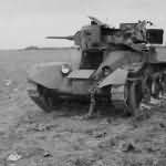 Soviet tank BT-5 suffered an internal explosion