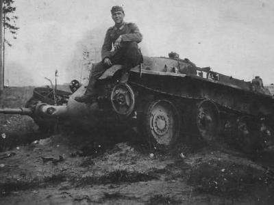 destroyed medium tank BT-5