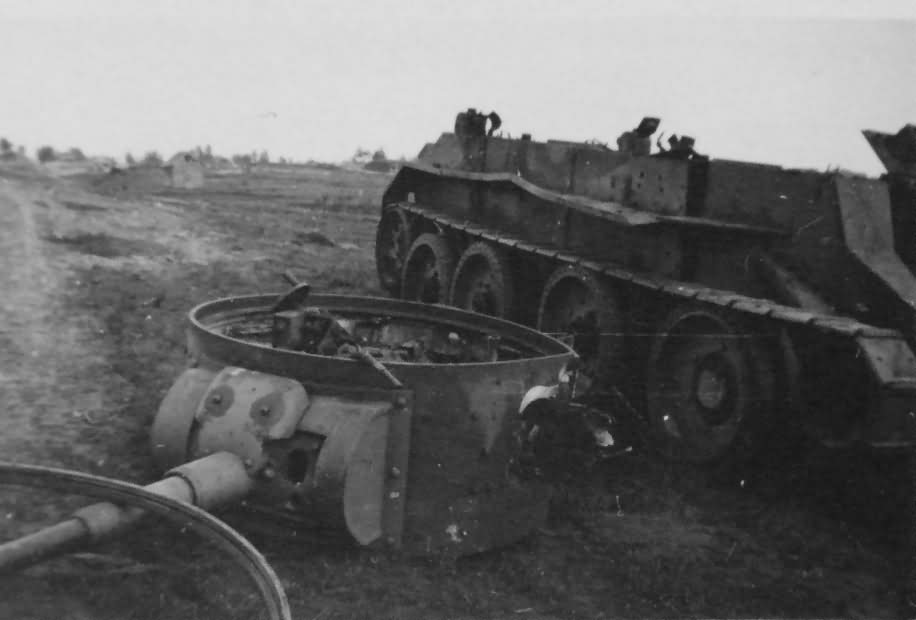Soviet BT-7 suffered an internal explosion 1941