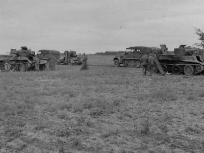 knocked out BT 7 tanks