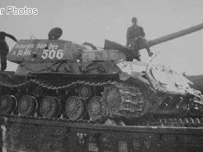 IS 2 captured and recovered by sPzAbt 506 1944