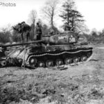 IS-2 5100 „Tadeusz” from Polish 5th Heavy Tank Regiment captured by Germans near Bautzen 1945